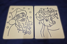Christmas Sand Art Kit (Santa + Rudolf Template Cards)